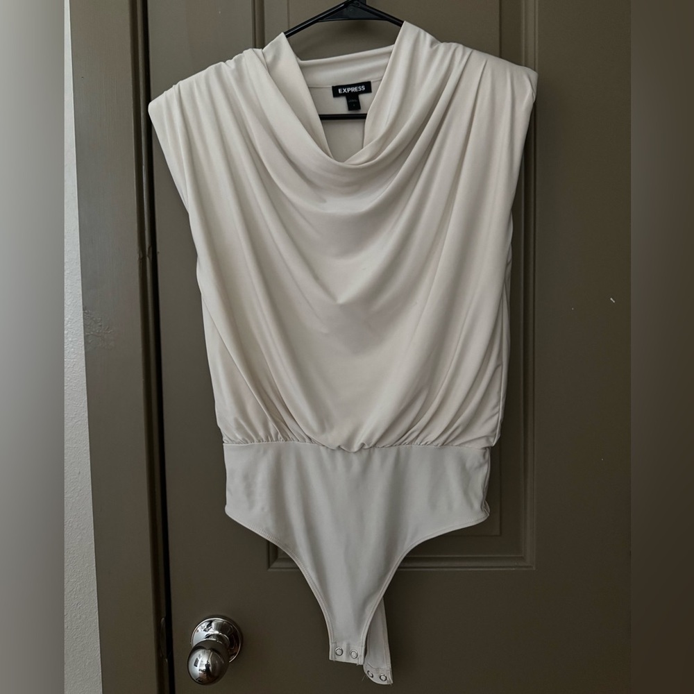 Express Women's Soft Cream Bodysuit